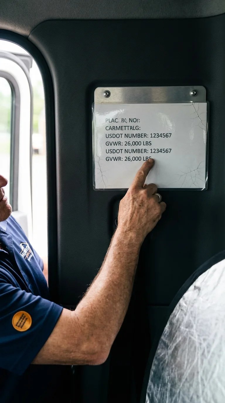 USDOT licensing placard verification in East Brunswick